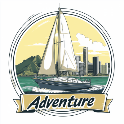 Sailboat Adventure Illustration