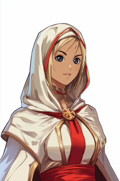 Pious Female White Mage Portrait