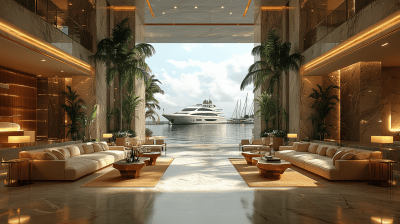 Luxury Lobby with Seaview