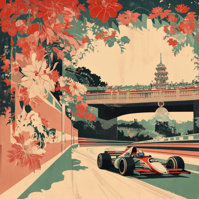 Mexican Grand Prix 2024 Illustration