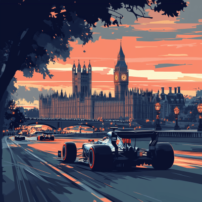 Great Britain Grand Prix Poster