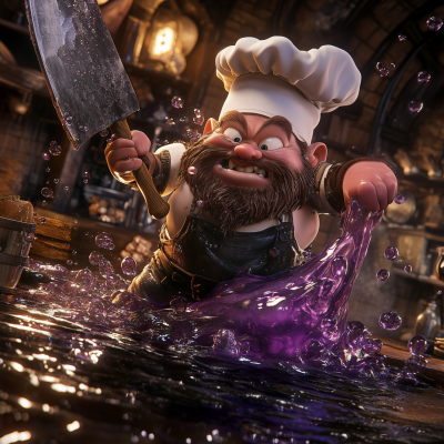 Dwarf Chef vs Ooze