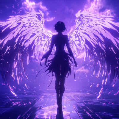 Anime Silhouette Angel