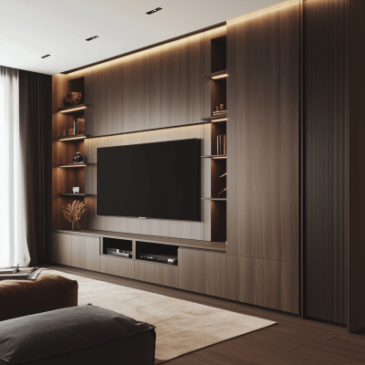 Luxury Minimalist Media Wall