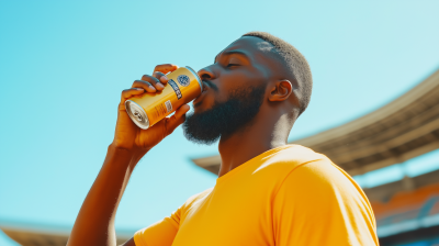 Man Enjoying a Cold Beer