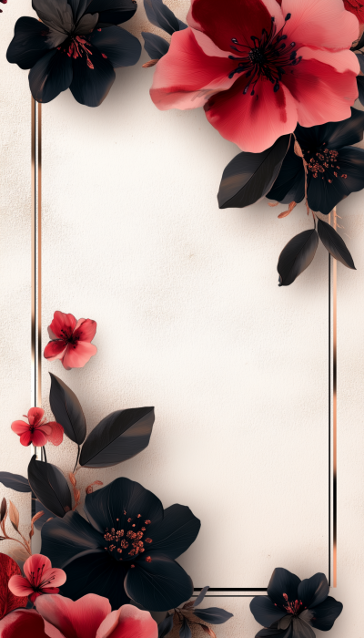 Floral Wedding Card Background