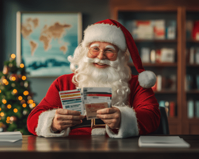 Santa at the Travel Agency