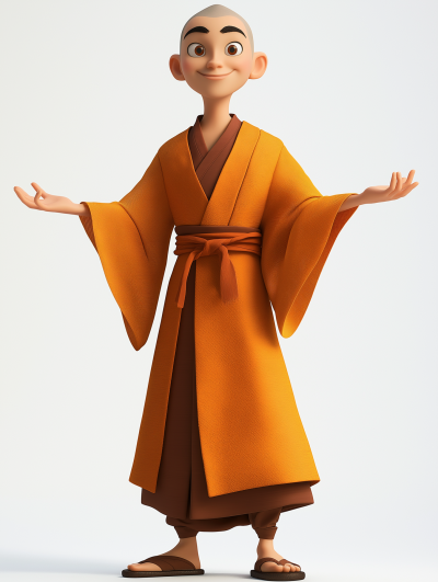 Young Chinese Monk