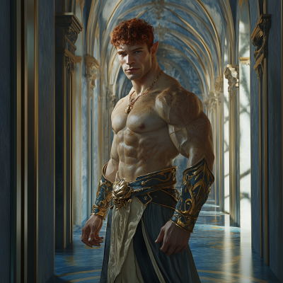 Young Half-Orc Knight
