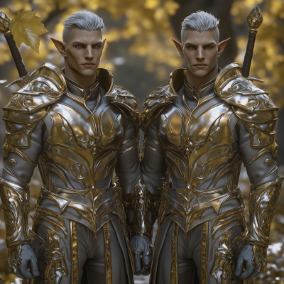 Elven Knights in the Forest