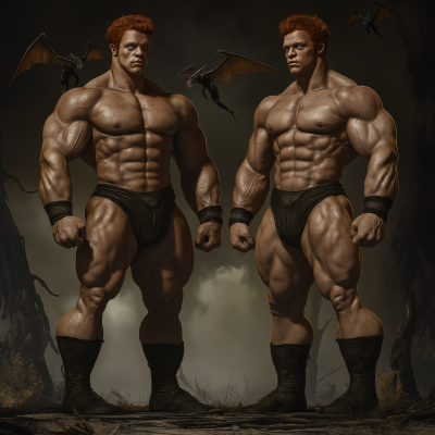 Identical Twin Powerlifters