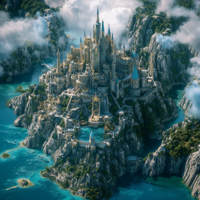 Elven City on a Lake