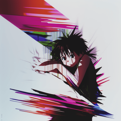Anime Character Design of a Young Boy