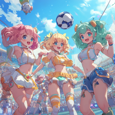 Kawaii Magical Girls Soccer