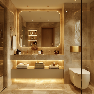 Modern Marble Bathroom