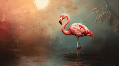 Cute Flamingo Illustration