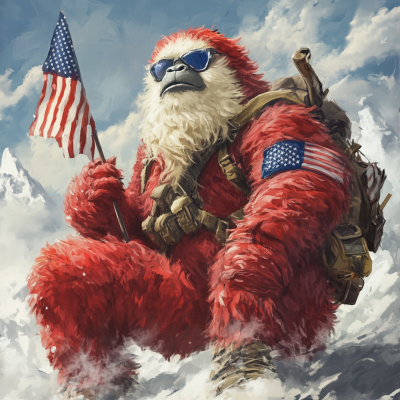 Patriotic Red Yeti