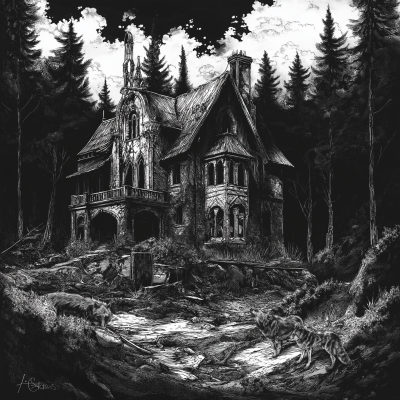 Decrepit Mansion in the Woods