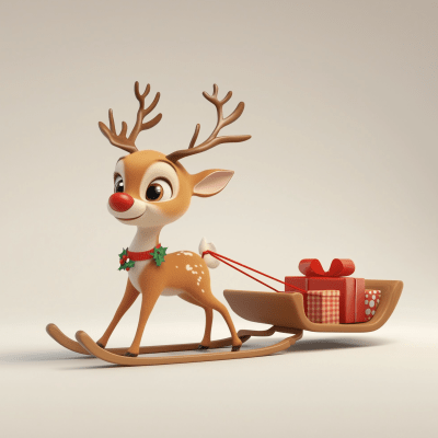 Festive Baby Reindeer