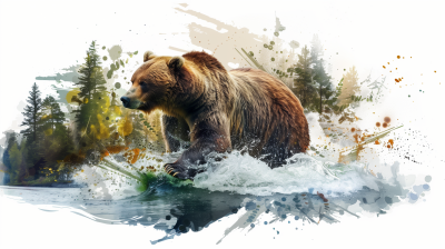 Majestic Bear Fishing