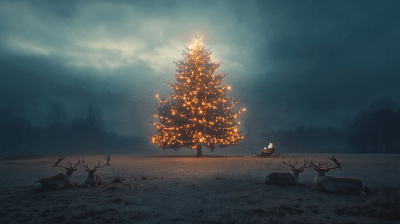 Dreamy Holiday Scene