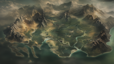 Fantasy Topographic Map of Nosgoth