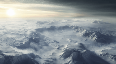 Frozen Earth from Space