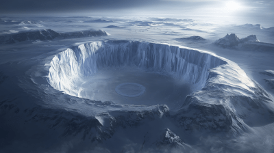 Frozen Earth from Space