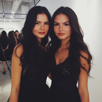 Sisters at Fashion Show