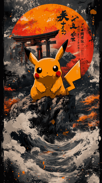 Stylish Pikachu Design