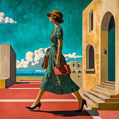 Woman in Louis Vuitton