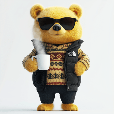Cute Winter Bear