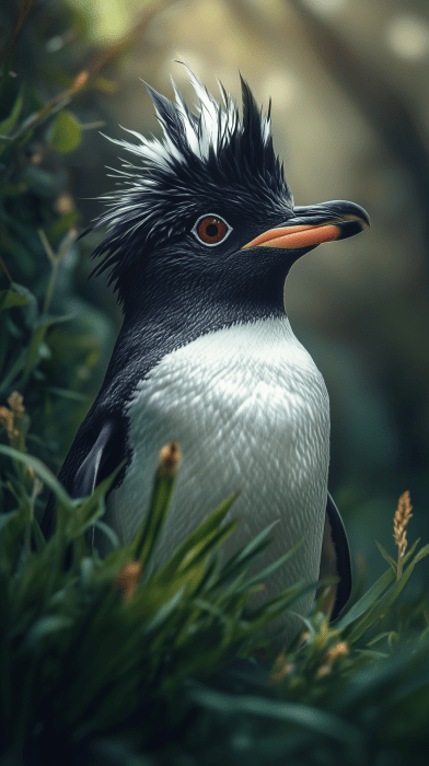 Crested Penguin Portrait