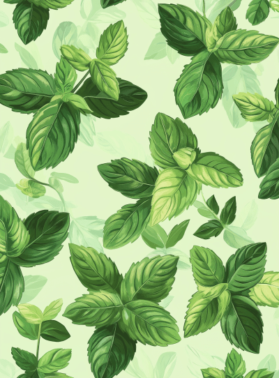 Organic Mint Wallpaper