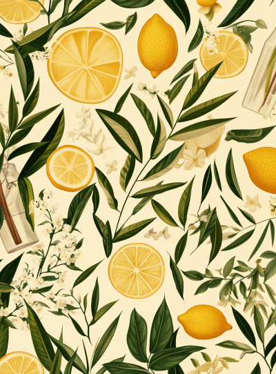 Organic Herbal Wallpaper