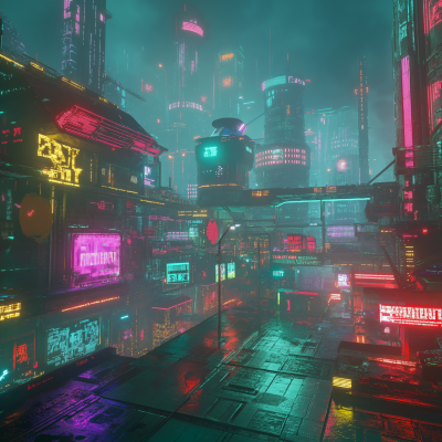 Futuristic Cyberpunk City