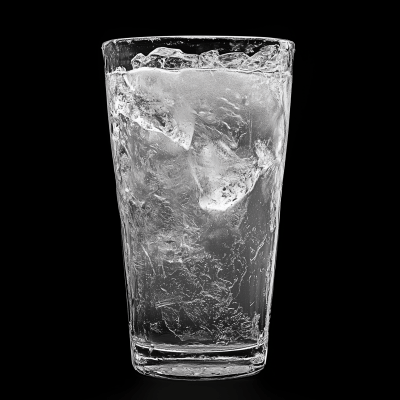 Empty Frozen Beer Glass