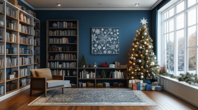 Cozy Christmas Home Office