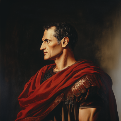 Confident Portrait of Julius Caesar