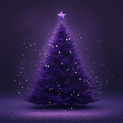 Violet Christmas Tree