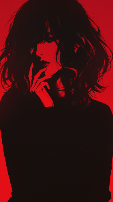 Expressive Manga Silhouette