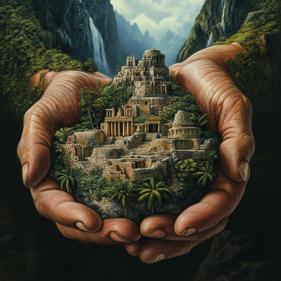 Hands Holding Civilization
