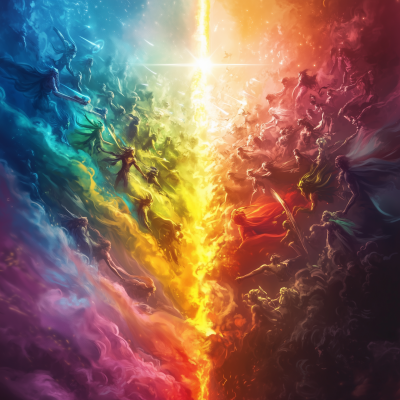Clash of Light and Dark