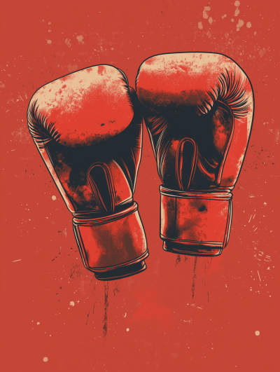 Boxing Gloves Illustration