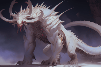 Albino Dragon in Grimdark Fantasy