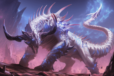 Albino Dragon in Grimdark Valley