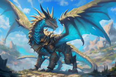 Elder Dragon in a Mystic Meadow