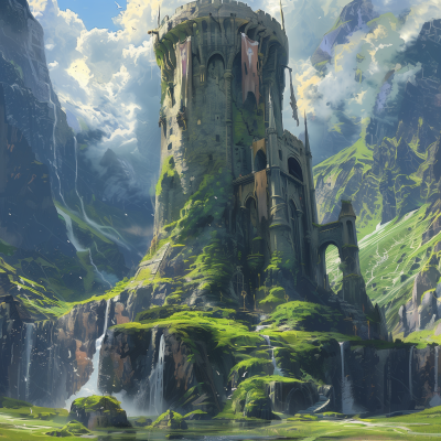 Elven Battle Tower in Mystic Meadow