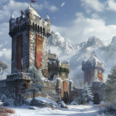 Elven Battle Outpost in Winter