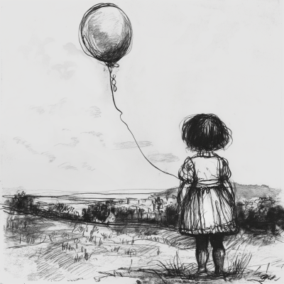 Little Girl with Balloon